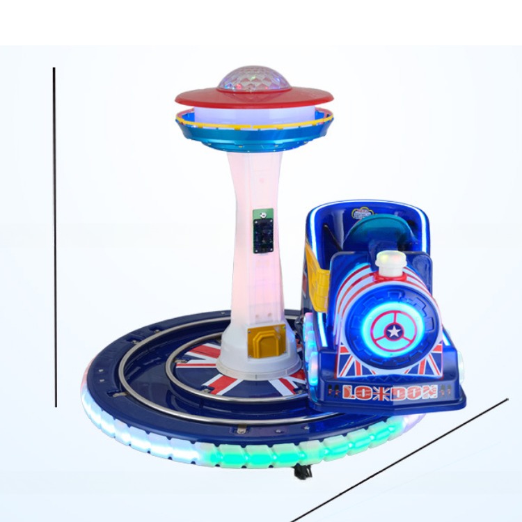 Dreamland coin operated kids electric amusement track train rides for indoor video game center