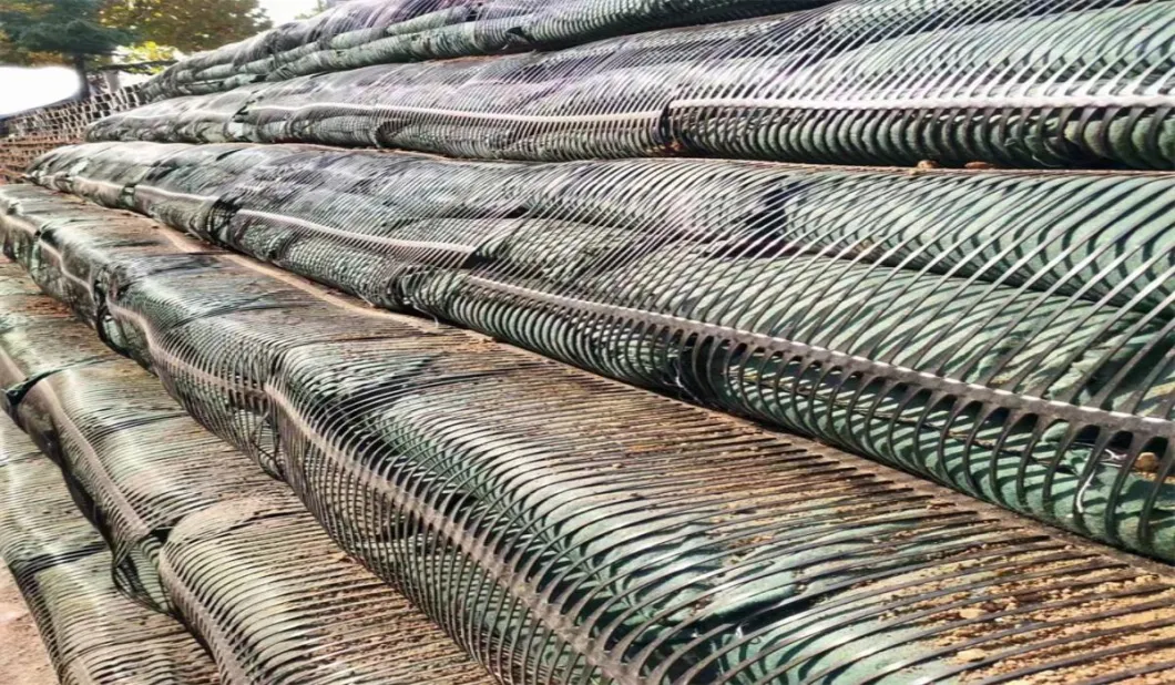 PP PE High Strength Plastic Uniaxial Geogrid for Retaining Wall From China