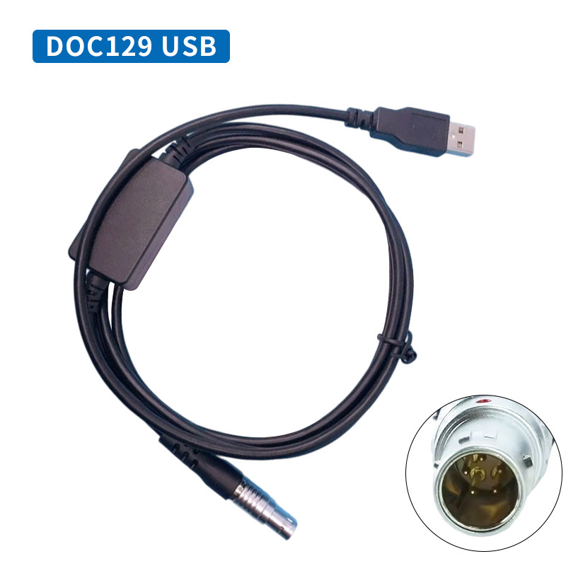 DOC129 Data Cable for TOPCON SOKKIA Total Stations ES/OS/PS To PC (win11) 5 Pin