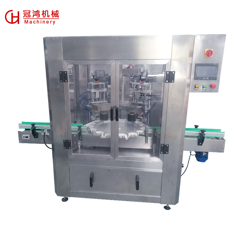 High Speed Automatic Vacuum Capping Machine for Glass Bottle Jar Electric Chuck Type