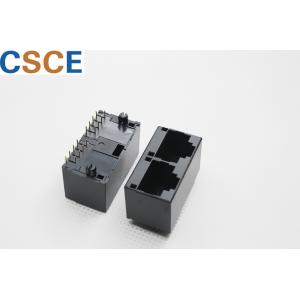  Vertical Entry 1 * 2 RJ45 Multi Port Phosphor Bronze Contact Material Diameter 0.46mm Manufactures