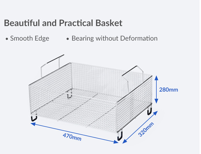 2000W Heating Power Sweep Frequency Ultrasonic Cleaner LED Dispaly Window