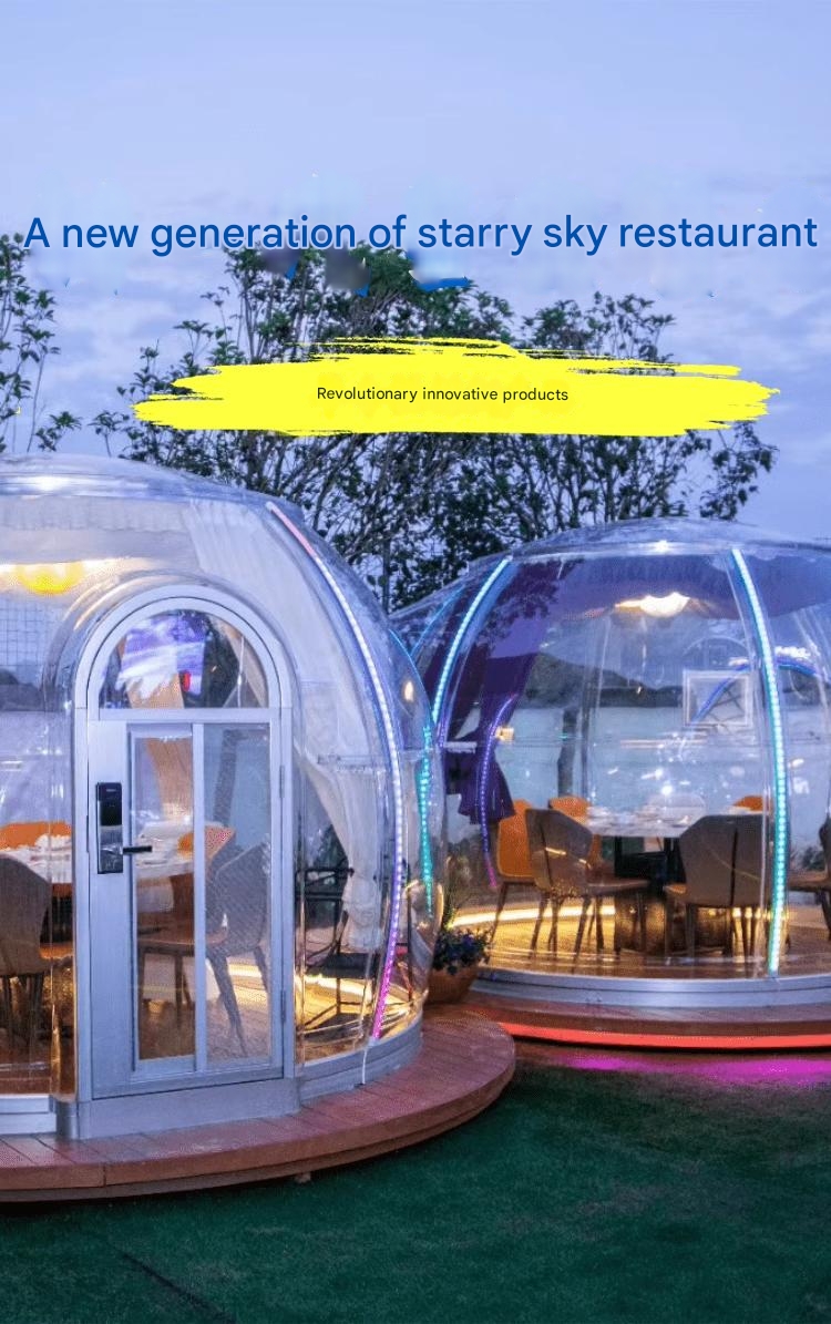 360-degree Panoramic Transparent Outdoor Star Room PC Hotel Bubble Tent for Outdoor Homestay Sun Room