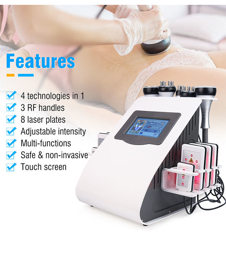 6in1 Cavitation 2.0 40k Vacuum Radio Frequency Vacuum Slim Beauty Machine