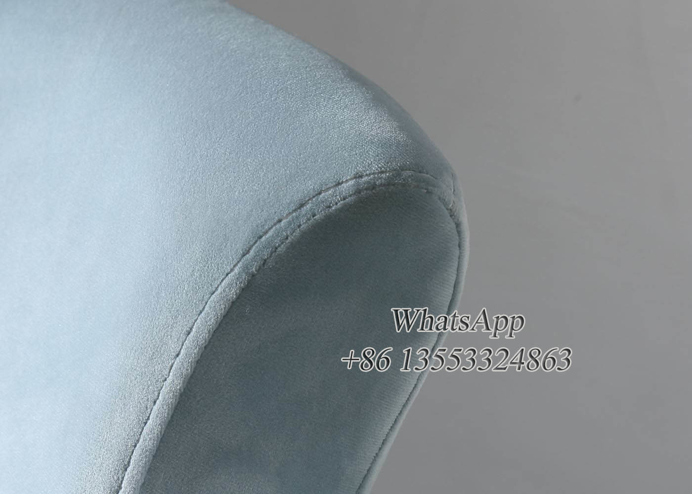 Contemporary Stainless Steel Dining Chairs with Velvet (YS-20)