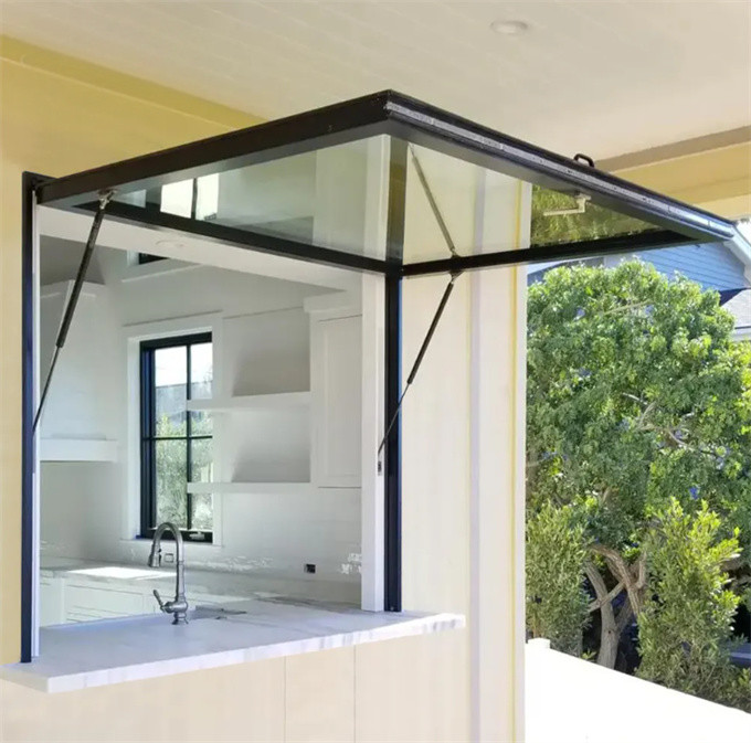 Wind Pressure Resistance Level 9 SKATE's Thermal-Break Awning Windows in Aluminum Alloy