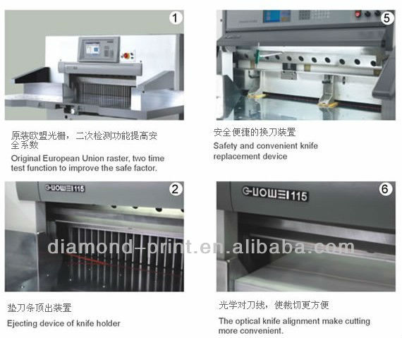 Computerized Paper Cutting Machine Post Press Equipment Automatic