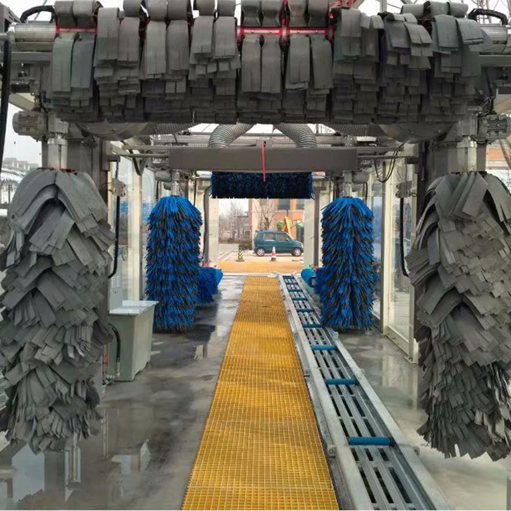 Auto 7 Brushes Or 9 Brushes Risense Automatic Tunnel Car Wash Machine