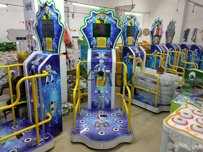 Foot Touch Floor Game Ticket Redemption Game Machine Round Castle Small Train Design