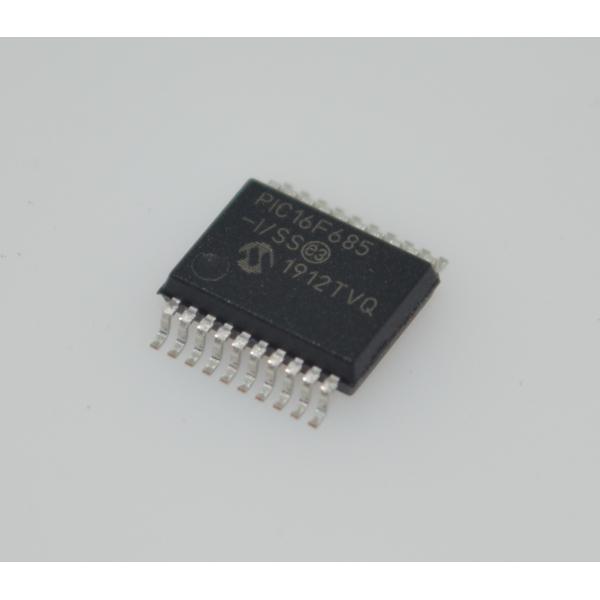 China PIC16F685-I/SS 8-bit Flash MCU 20MHz Speed 3.5KB Memory 256B EEPROM 12x10-bit ADC 25 I/O Pins Wide 2.0-5.5V Range Industrial -40°C to +85°C SSOP-20 Package for Embedded Control on sale China PIC16F685-I/SS 8-bit Flash MCU 20MHz Speed 3.5KB Memory 256B EEPROM 12x10-bit ADC 25 I/O Pins Wide 2.0-5.5V Range Industrial -40°C to +85°C SSOP-20 Package for Embedded Control on sale