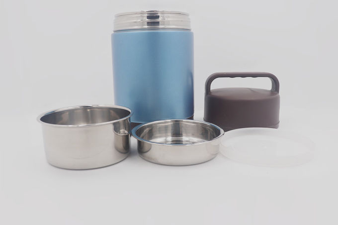 2L Quality stainless steel take away food box double wall portable food warmer lunch box