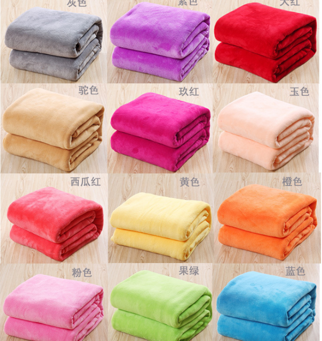 Soft Flannel Fleece Baby Blanket Small Size Plush Pile 5-8mm Anti-Static Ready to Ship