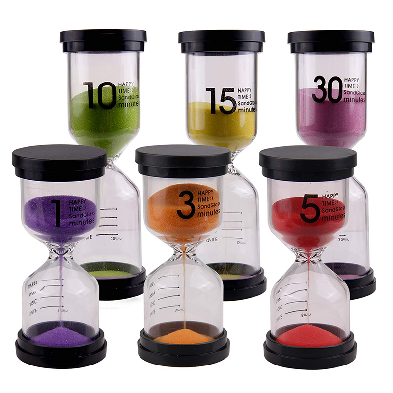Eco Friendly Small Hourglass 1-30 Minutes Board Game Timer For Kids