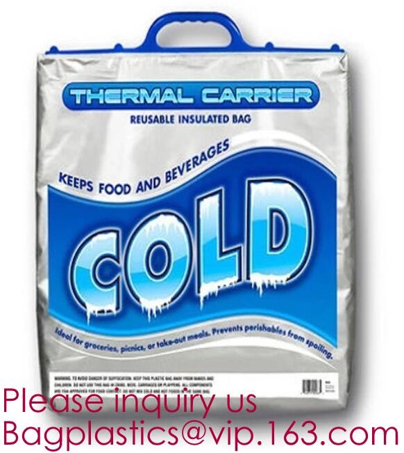 Aluminum Foil Food Use Disposable Cooler Bag Insulated Thermal Bag Organizer Storage Frozen Lunch Bag bagease bagplastic