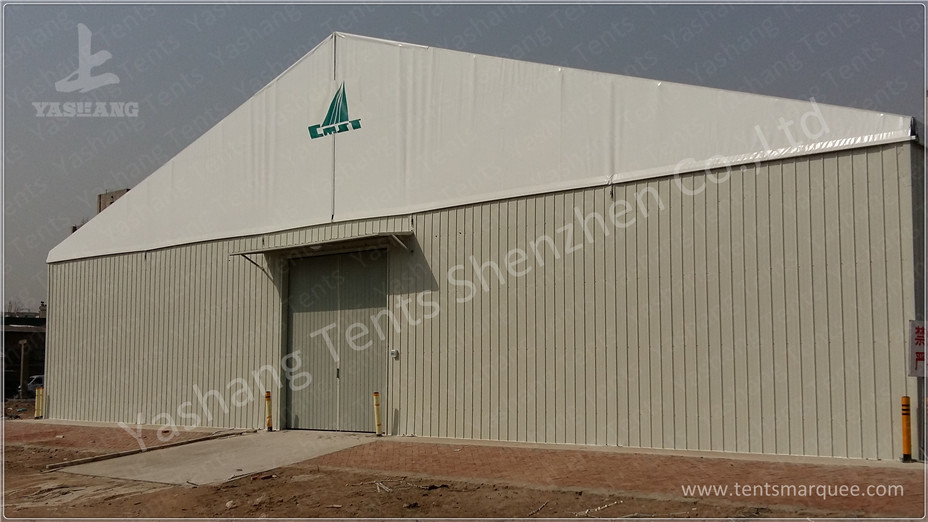 25x60 M Wind Resistant Temporary Industrial Storage Buildings With Suspension Cables