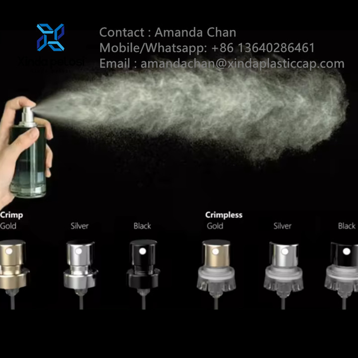 Non-Refillable Mist Pump Sprayer Crimp Pump With Collar Crimp Perfume
