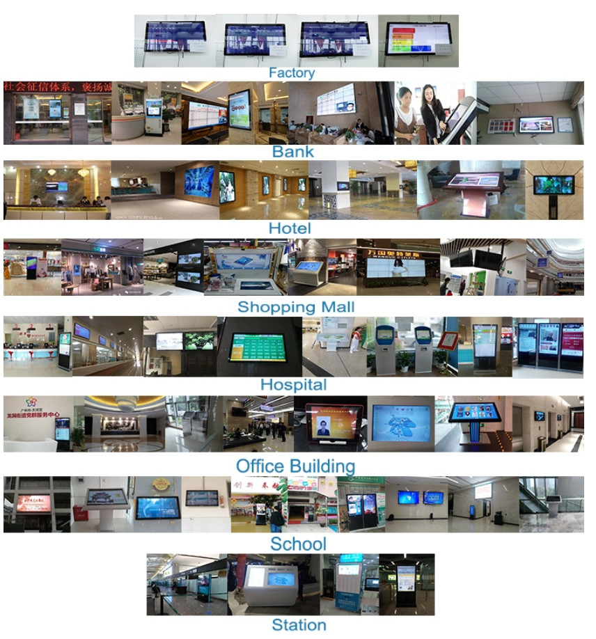 Touch Screen Cloud Based Digital Signage , LCD Advertising Display Screen