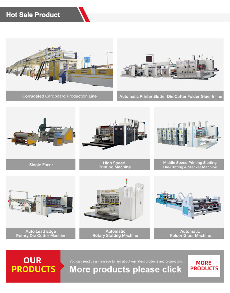 High Speed Slotter Die Cutter Multi Color Printing Electric Control Stable