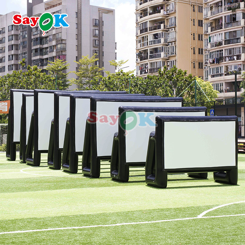 Oxford Cloth Inflatable Movie Screen Outdoor Inflatable Projection Screen Open Air Cinema