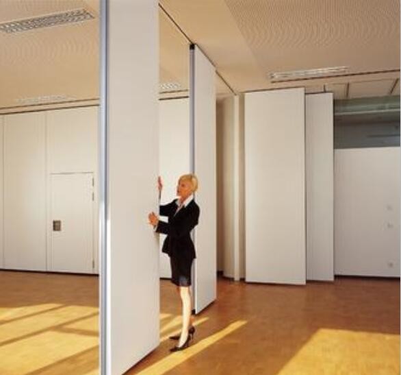 Aluminum Sliding Movable Partition Wall For Restaurant 85 mm Thickness