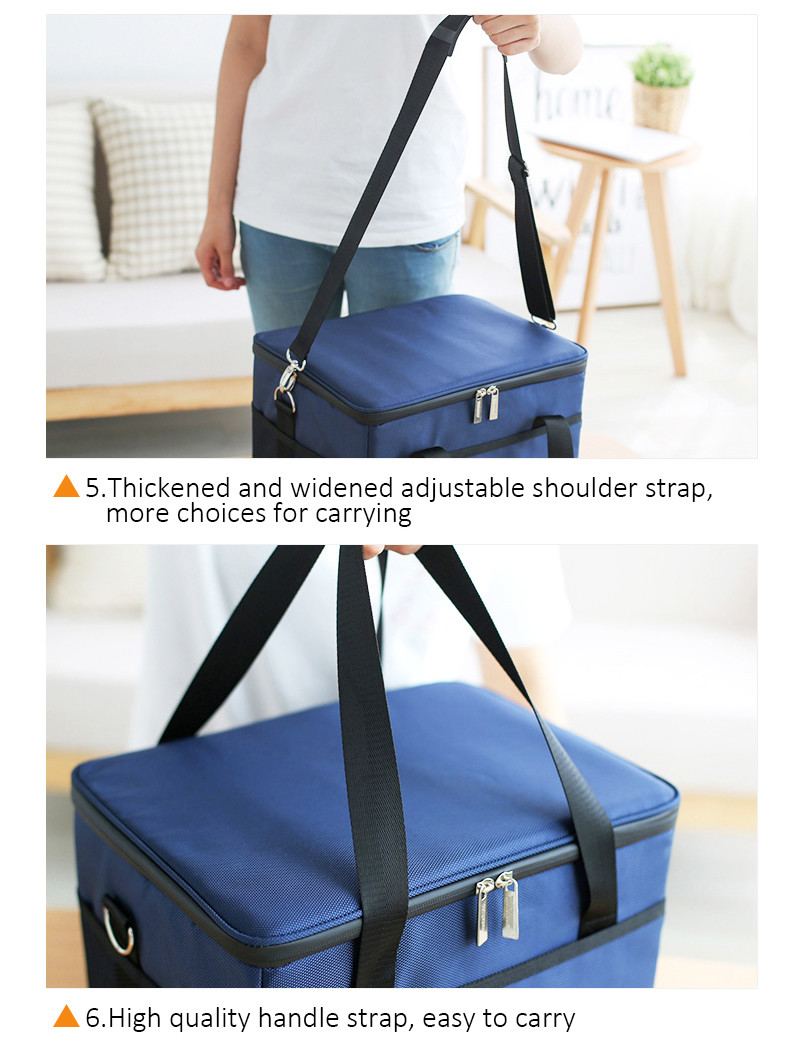 Shoulder Food Lunch Waterproof Insulated Picnic Cooler Bag