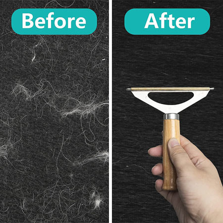 Wood Handle Fluff Lint Clothes Hair Remover Roller For Clothes Pet Hair