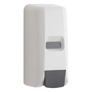 1000ml manual foam soap dispenser, sanitizer dispenser, ABS plastic, white color, bulk refill, wall mounted