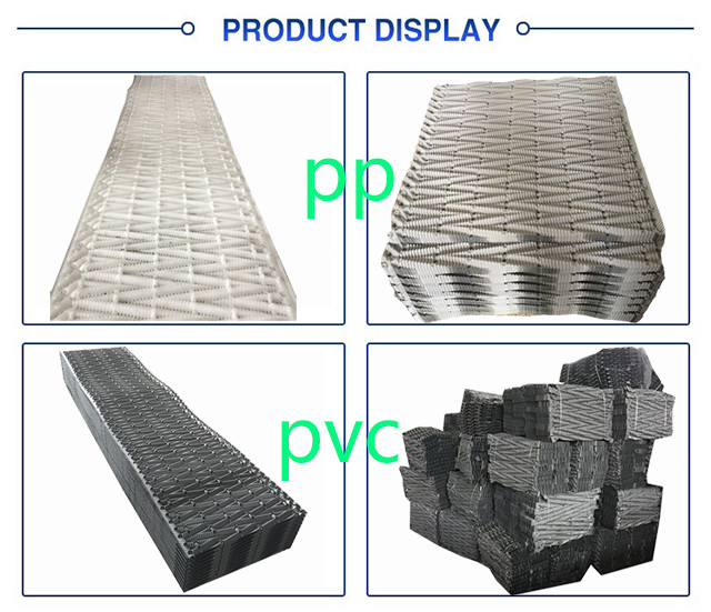 Alkali Resisting Cooling Tower Fill Media PVC Honeycomb Filler 730mm 950mm