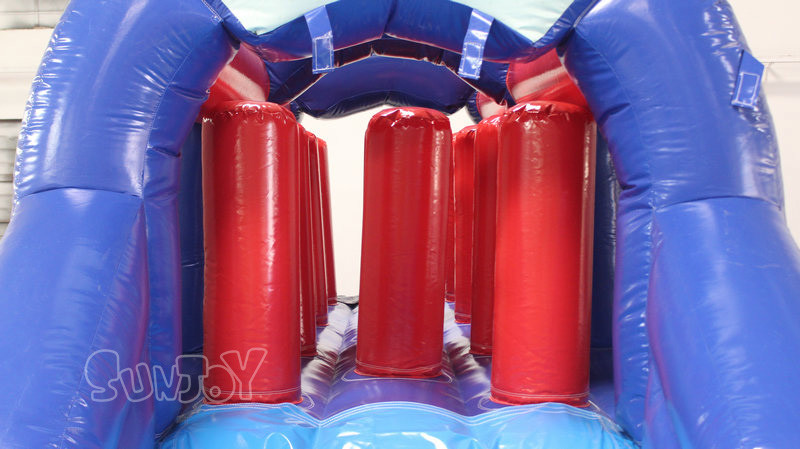 0.55mm Plato Pillar Obstacle Water Slide For Children'S Amusement Park