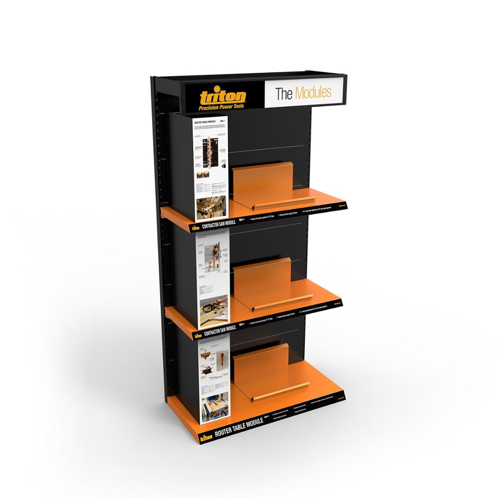 Customized Metal Tool Display Rack Saw With LED Lights