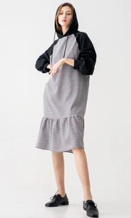 Fall Clothing Sweatshirt and Hoodie Dress For Women