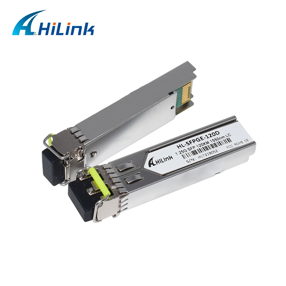 1000BASE 1.25G 1550nm 120KM LC Connector WDM SFP Transceiver Module