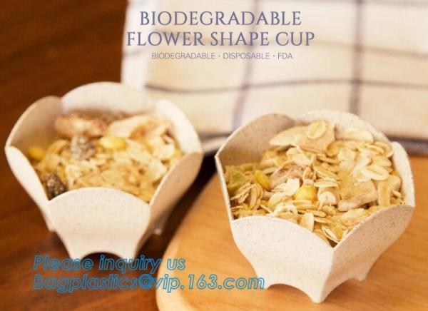 Wheat straw Compostable Trade Assurance Disposable Cups PLA Cup 100% Biodegradab