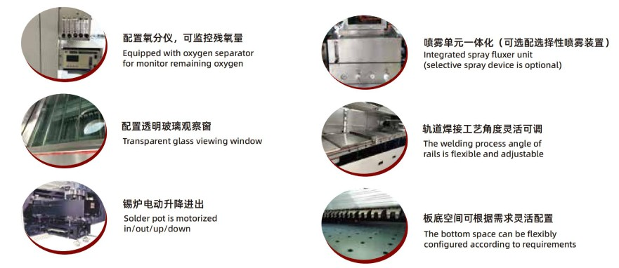 Innovative Small Wave Soldering Machine Anti Corrosion For DIP Production Line
