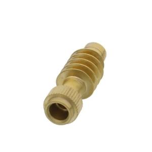 Customized CNC Machining Metal Brass Knurled Nut Thread by OEM in with and