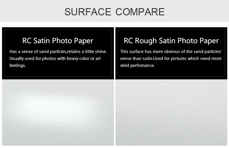 Resin Coated 4R Photo Paper 260gsm Rough Satin Waterproof 102*152mm