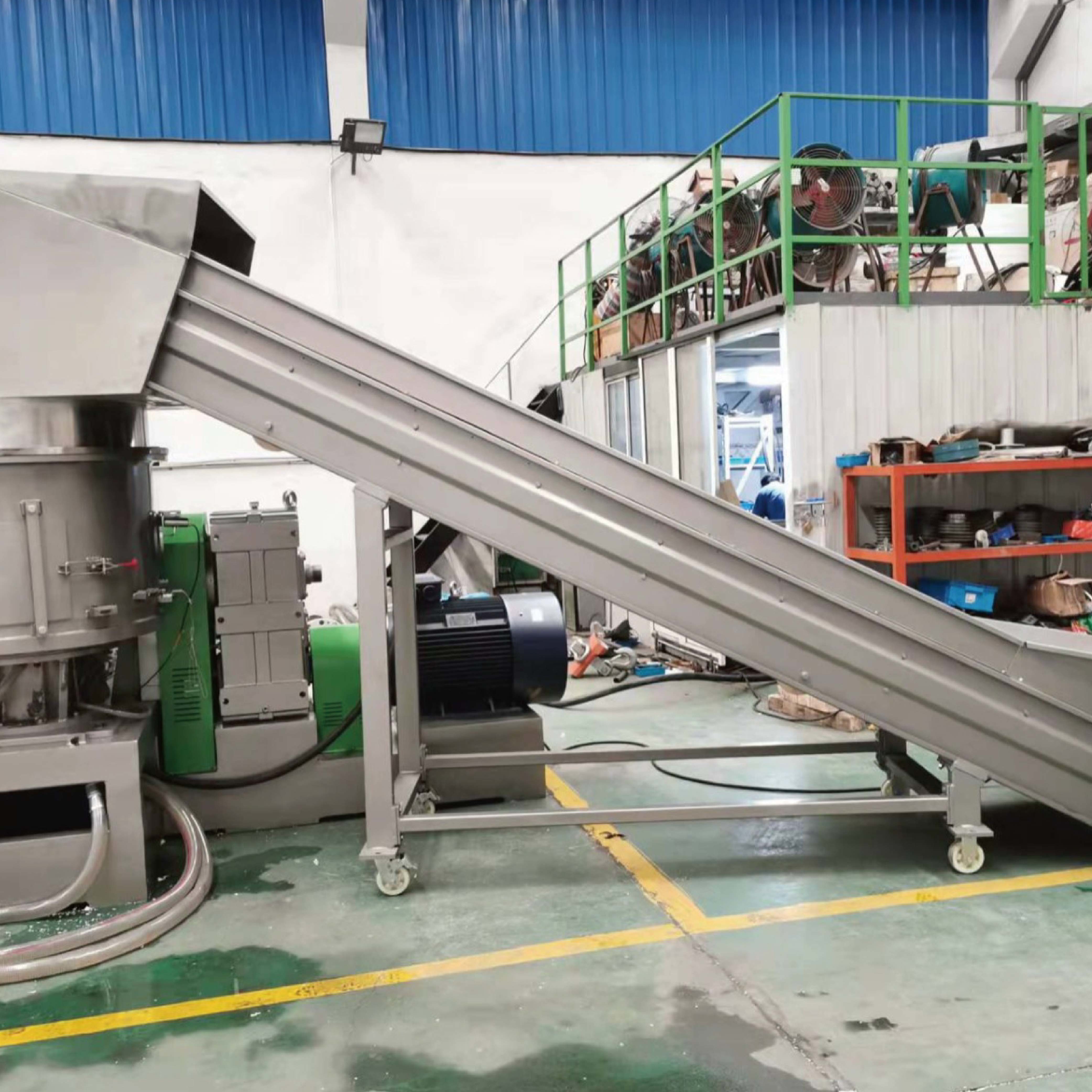 Nanjing Henglande PP PE PVC Plastic Two Stage Extruder , Plastic Pelletizing Equipment CE Standard