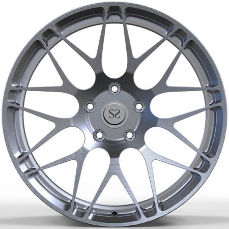 21 inch staggered 5*112 black milled forged alloy wheels for McLaren