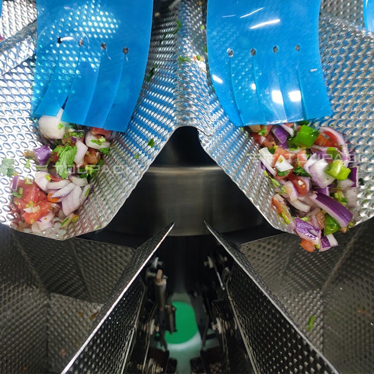 Salad 14 Head Multihead Weigher Configurable Vertical Packaging Machine