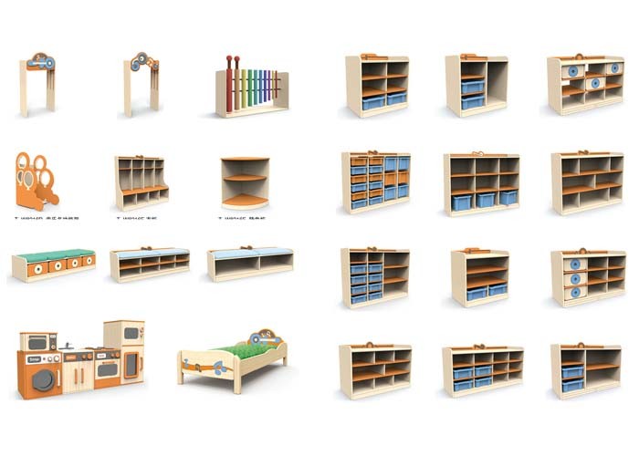 Eco Friendly Kids Play School Furniture CE SGS Certification Practical Attractive Color
