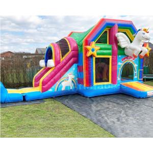  Customized Unicorn Jumping House Inflatable Bouncer Slide Manufactures