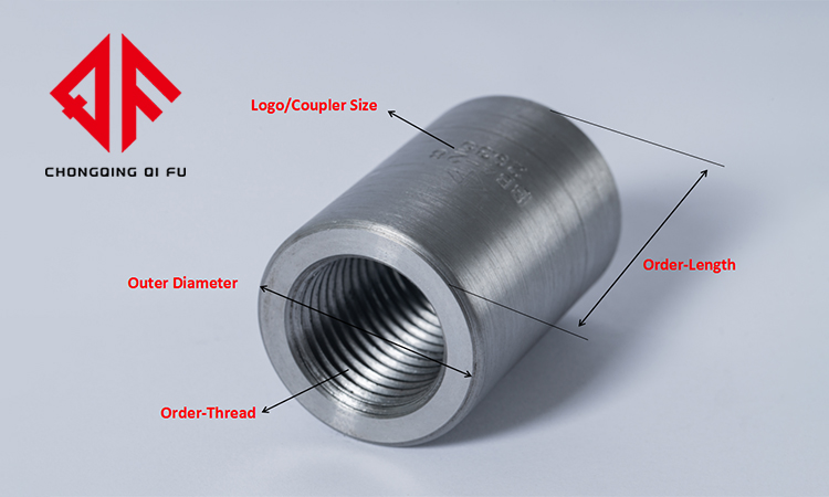 Coupler Size Outer Dia±0.5mm Parallel Thread Coupler Carbon Steel Material