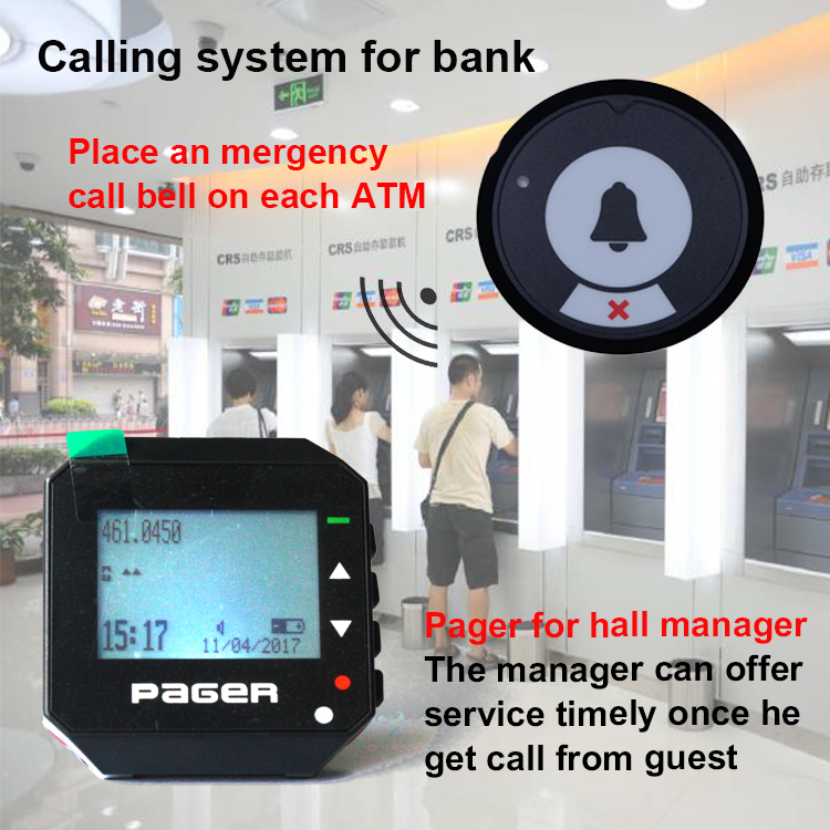 Smart durable use Electronic calling system wrist watch pager
