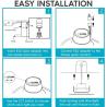Buy cheap IC Rated Surface Mount Flat Panel LED Lights 6 Inch Ceiling For Bathroom from wholesalers