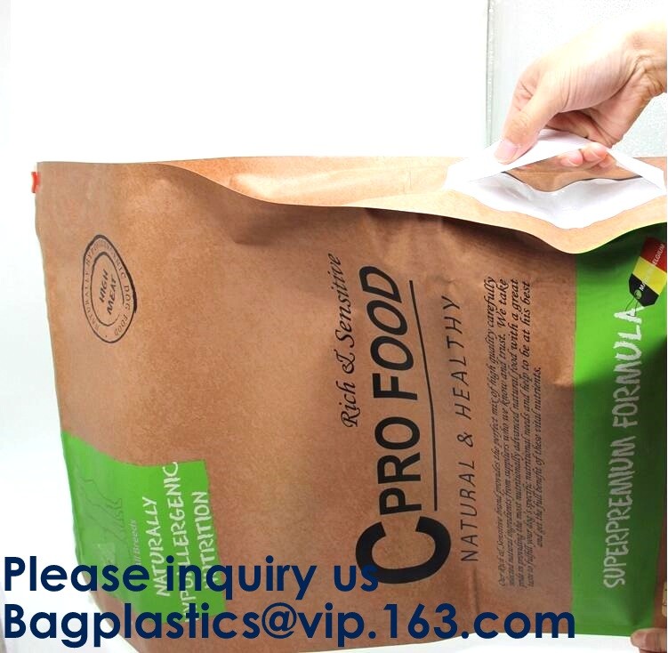 Flat Bottom Pouch / Box Pouch For Food,Side Gusset Bag Flat Bottom Square Bottom Side Gusset Bag With Zipper
