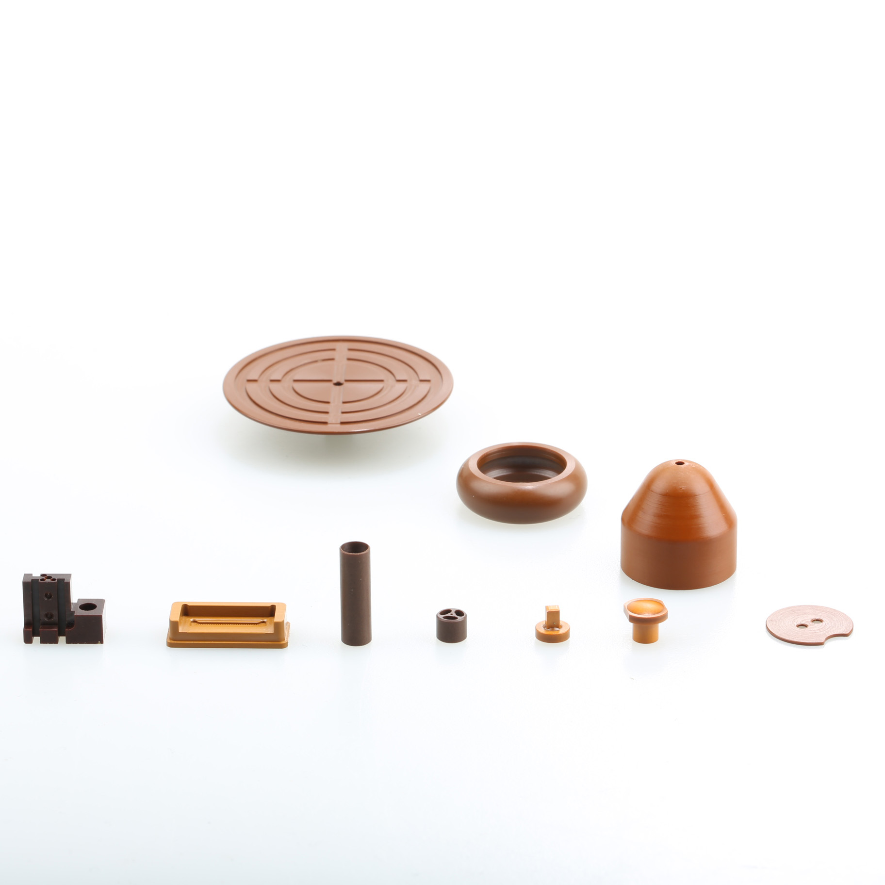 High Performance Precision Cnc Turning Parts , PI Plastic CNC Small Parts Machining