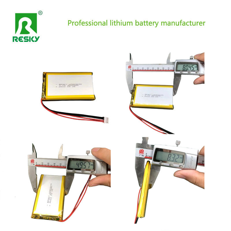 Lithium polymer battery cell 105080 805080 3.7V 5000mAh battery for Power Bank