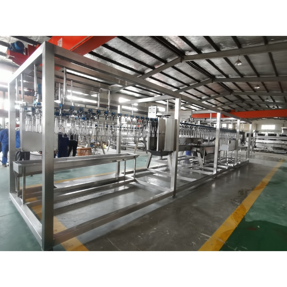Compact mobile Poultry Slaughter Line / Mobile Chicken Butcher 500bph