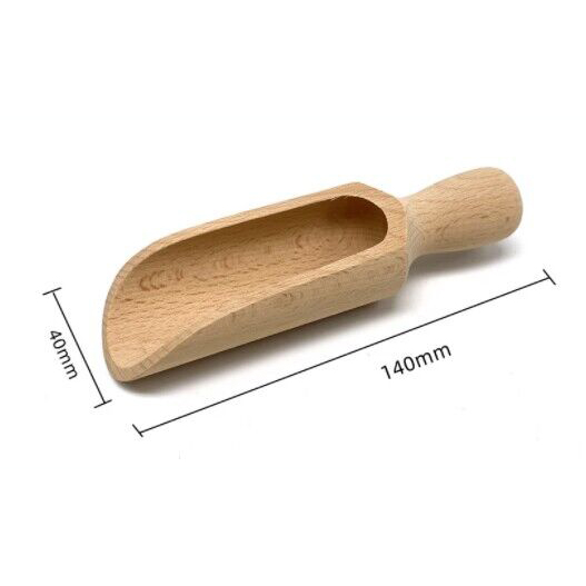 Wooden Small Little Mini Scoop Salt Sugar Coffee Spoon Tool Kitchen Tool