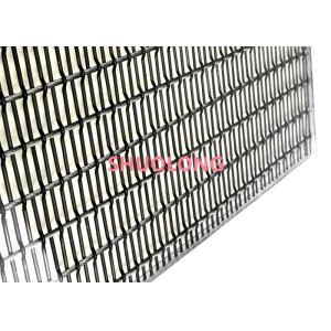 Black Color Glass Laminated Wire Mesh Flexible For Partition